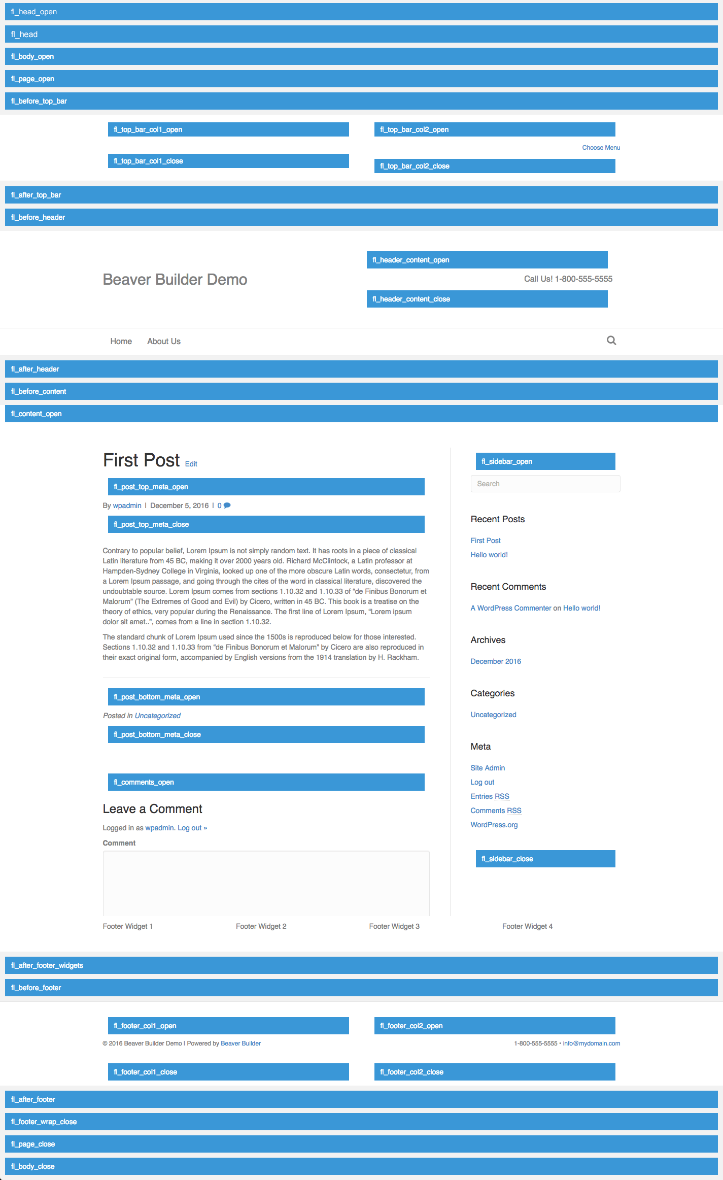 Beaver Builder Export Template
