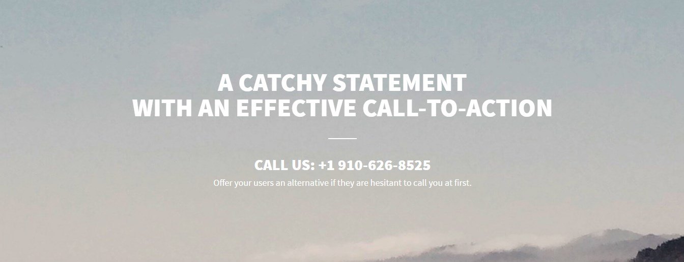 Catchy call-to-action on a Special Offer page Template