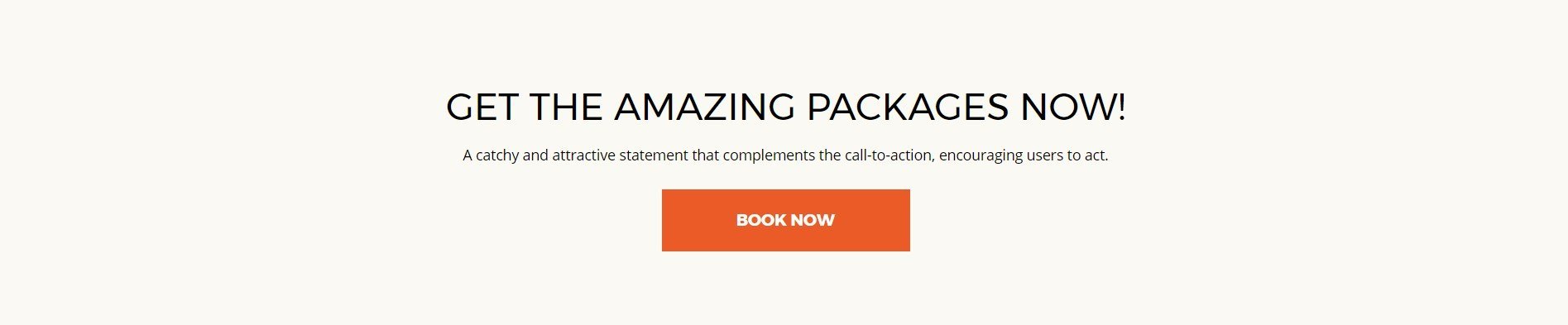 call-to-action - travel offer page template