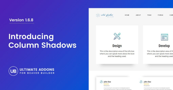 Column Shadow – Ultimate Addons for Beaver Builder