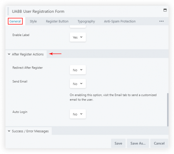 Introducing User Registration Form Module! - Ultimate Addons for Beaver ...