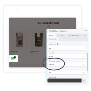 Woo – Mini Cart - Ultimate Addons for Beaver Builder