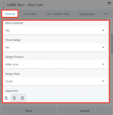Woo - Mini Cart Module – Ultimate Addons for Beaver Builder