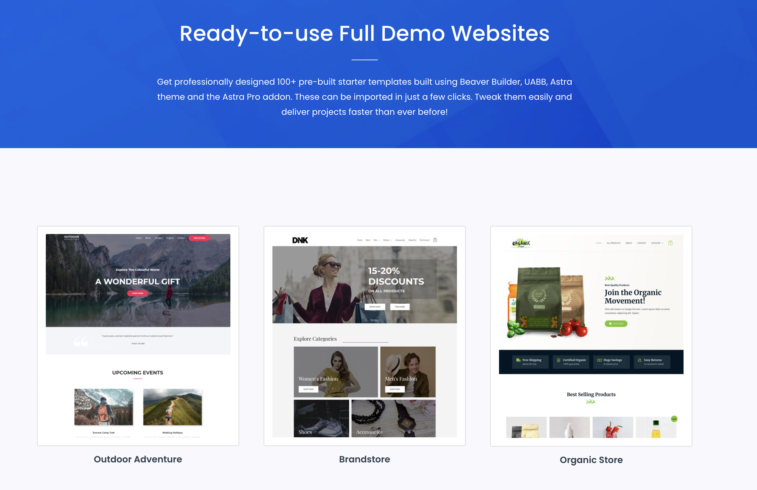 UABB Ready Website Templates