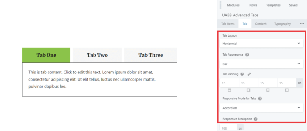 Advanced Tabs Module