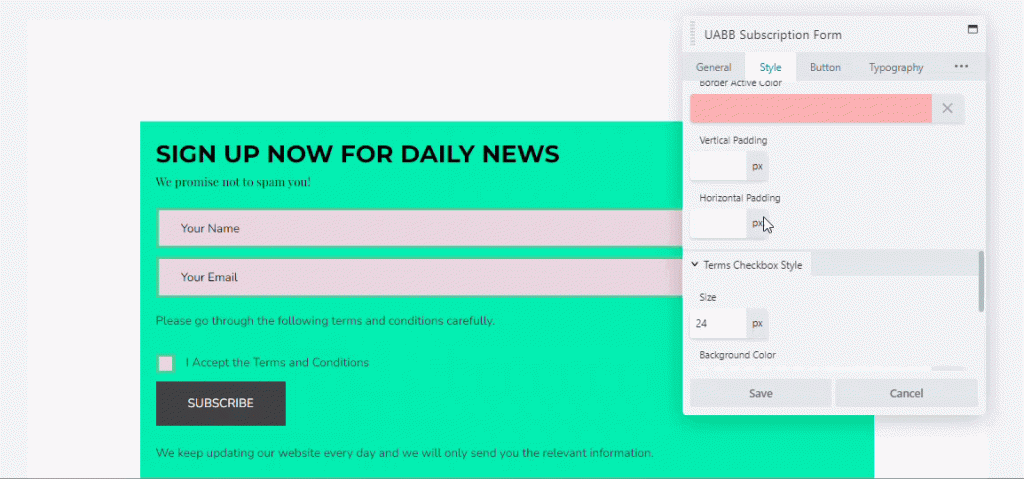 UABB-subscription-form-border-padding