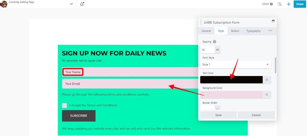 UABB-subscription-form-color